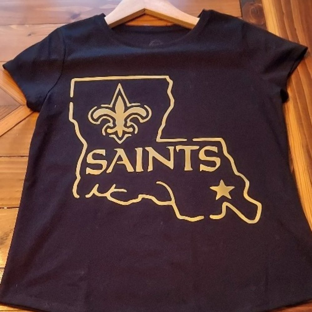 New Orleans Saints Girls t-shirt Size 10-12